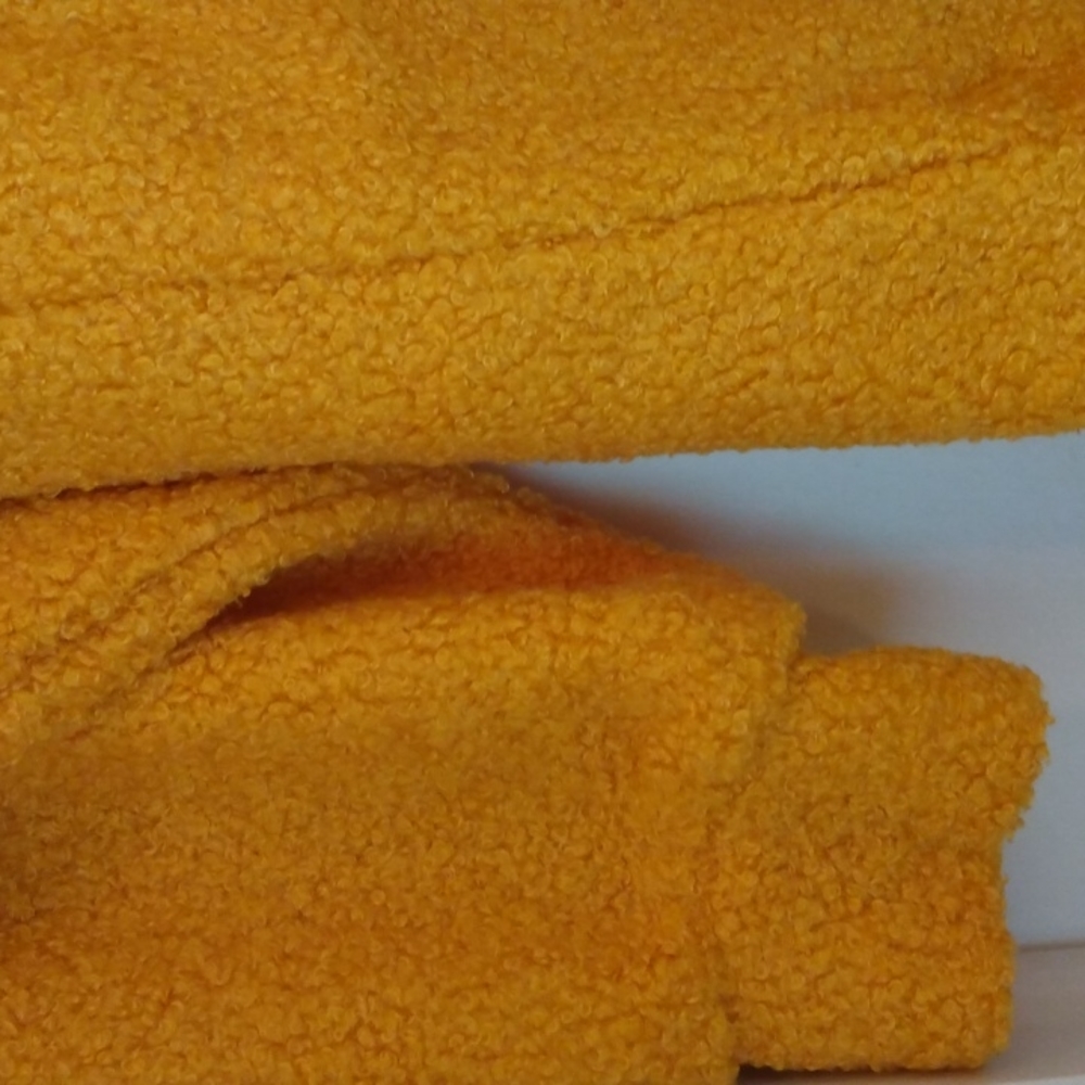 Caslon yellow Sherpa Shearling Teddy Sweater Size Small - Picture 10 of 11